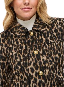 Giacca Vila Visimba stampa leopardo per donna.