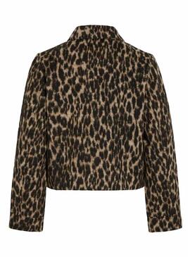 Giacca Vila Visimba stampa leopardo per donna.
