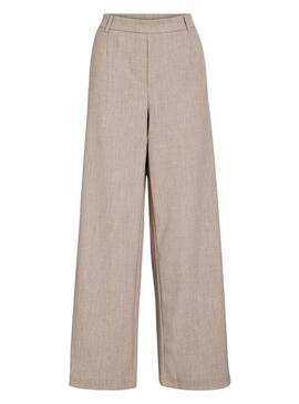 Pantaloni Vila Vivarone beige per donna