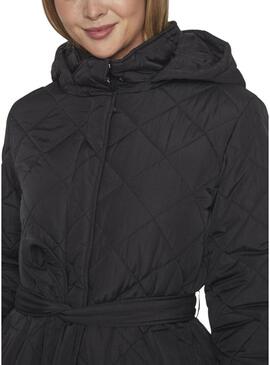 Giacca trapuntata Vila Vikante Quilted nera da donna