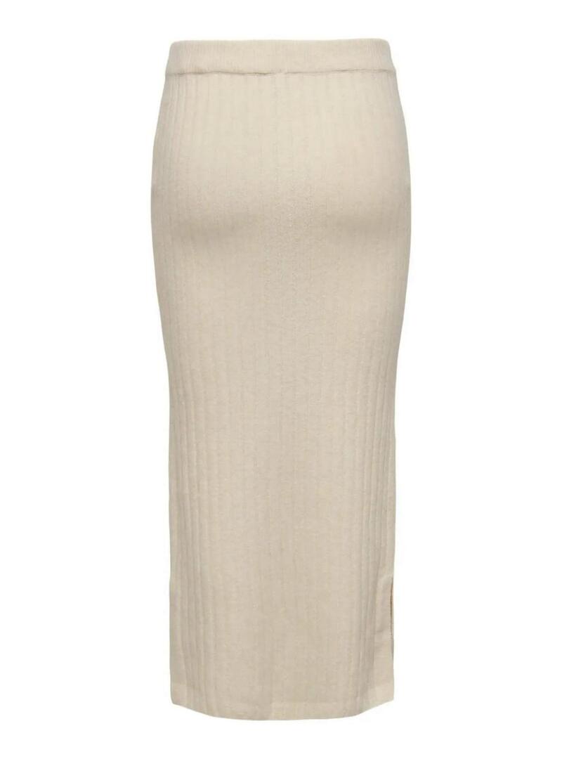 Gonna Only Jeanett beige per donna
