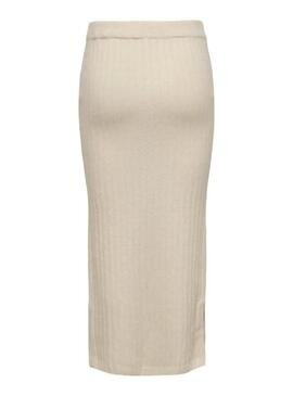 Gonna Only Jeanett beige per donna