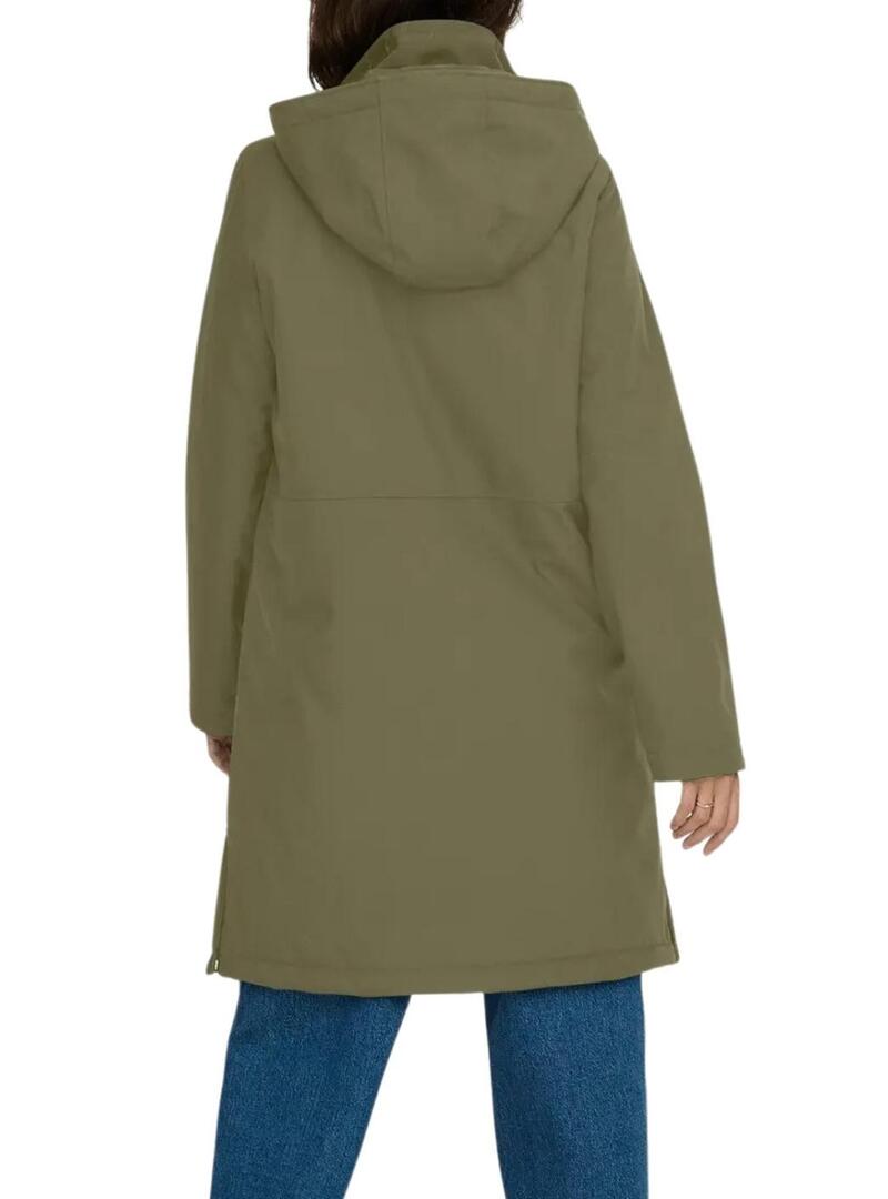Parka Only Kara verde per donna