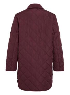 Cappotto trapuntato Vila. Modello Viquila bordeaux per donna.