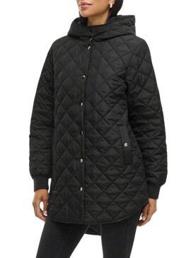 Cappotto trapuntato nero da donna di Vila Vitate
