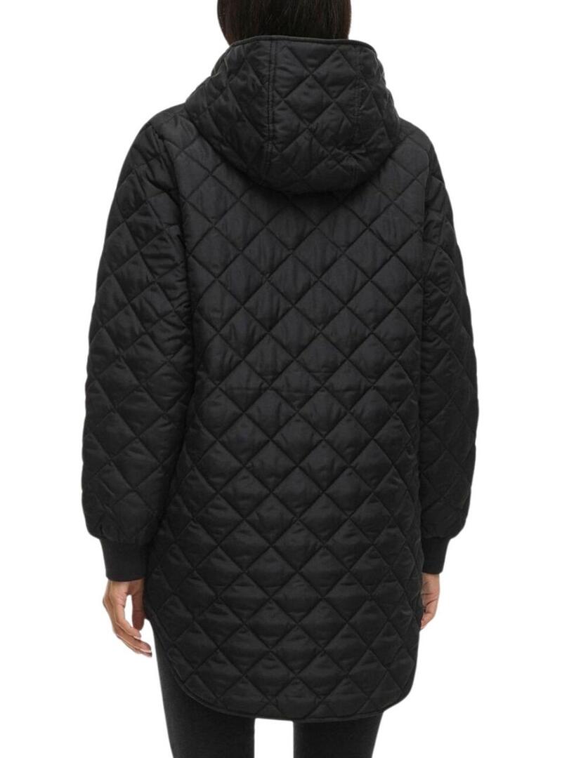 Cappotto trapuntato nero da donna di Vila Vitate