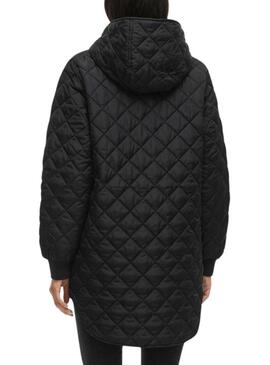 Cappotto trapuntato nero da donna di Vila Vitate
