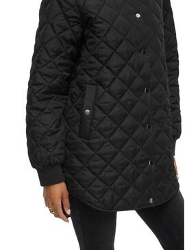Cappotto trapuntato nero da donna di Vila Vitate