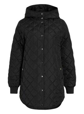 Cappotto trapuntato nero da donna di Vila Vitate