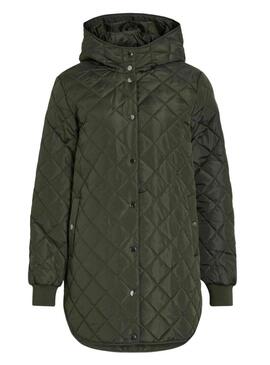 Cappotto trapuntato Vila Vitate verde per donna