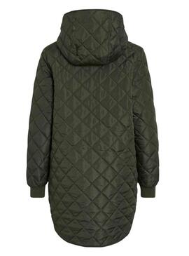 Cappotto trapuntato Vila Vitate verde per donna