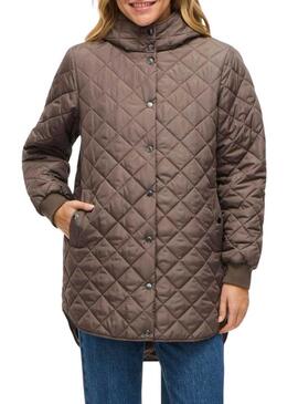 Cappotto imbottito Vila Vitate marrone per donna