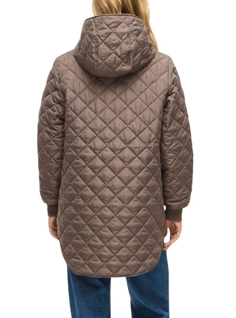 Cappotto imbottito Vila Vitate marrone per donna
