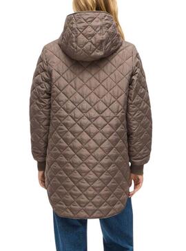 Cappotto imbottito Vila Vitate marrone per donna