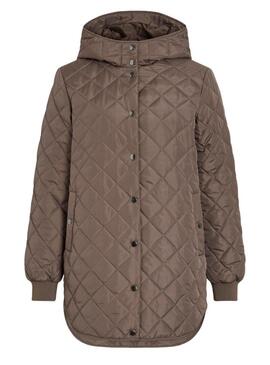 Cappotto imbottito Vila Vitate marrone per donna
