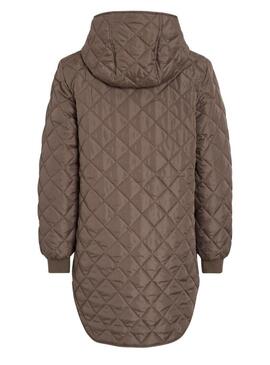 Cappotto imbottito Vila Vitate marrone per donna