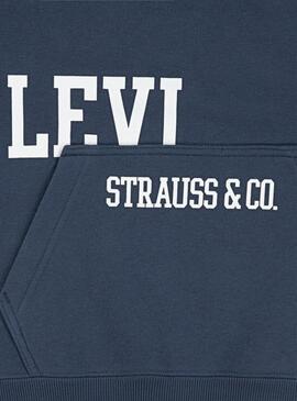 Felpa tagliata Levi's blu per bambino.