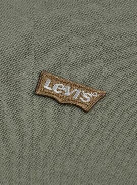 Felpa Levis Mini Batwing verde per bambino