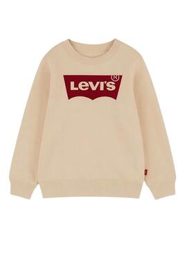 Felpa Levis Batwing beige per bambino