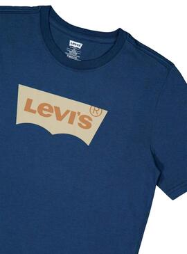 Maglietta Levis Batwing blu per bambino