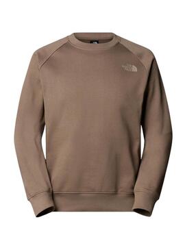 Felpa The North Face Box marrone per uomo
