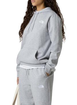 Felpa The North Face Dome grigia per donna