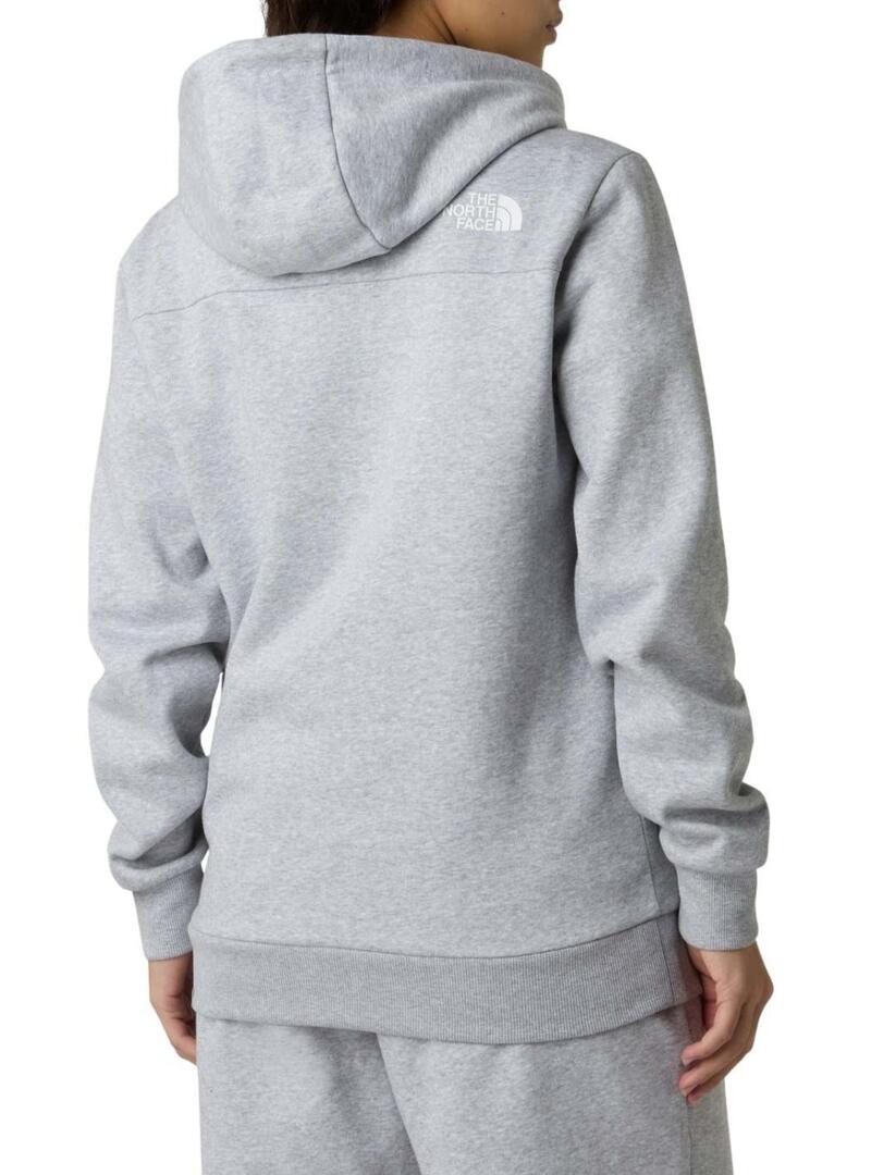 Felpa The North Face Dome grigia per donna
