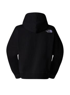 Felpa The North Face Essential Crop nera per donna