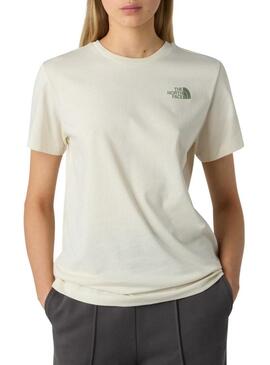 Maglietta beige The North Face Box per donna