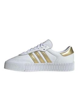 Sneaker Adidas Sambarose W Bianco Gold Donna