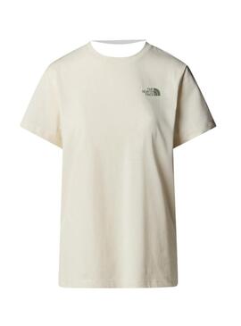 Maglietta beige The North Face Box per donna