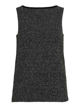 Top Vila Vimirno boucle nero per donna