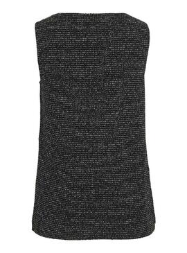 Top Vila Vimirno boucle nero per donna