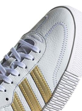 Sneaker Adidas Sambarose W Bianco Gold Donna