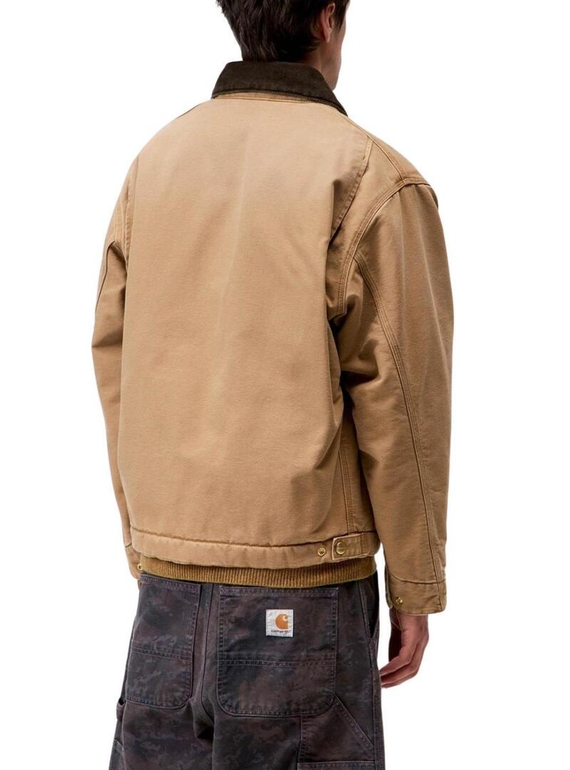 Giacca Carhartt OG Detroit color cammello per uomo.