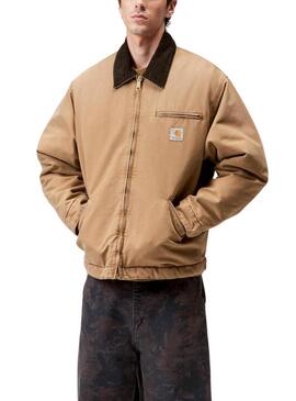 Giacca Carhartt OG Detroit color cammello per uomo.