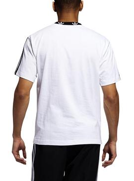 T-Shirt Adidas Trefoil Rib Bianco Uomo