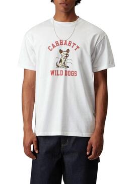 Maglietta Carhartt Wild Dog bianca per uomo