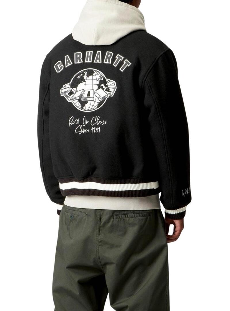 Giubbotto Carhartt World Class Varsity nero per uomo
