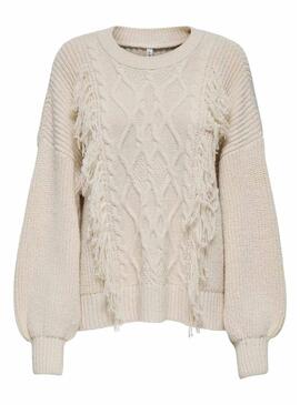 Maglia Only Holly beige per donna