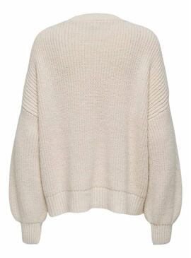 Maglia Only Holly beige per donna