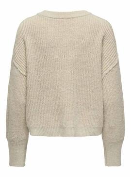 Maglia Only Mally beige per donna