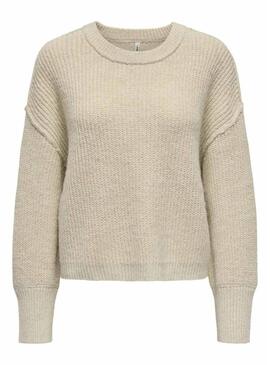 Maglia Only Mally beige per donna