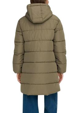 Giacca imbottita Only Clair verde per donna.