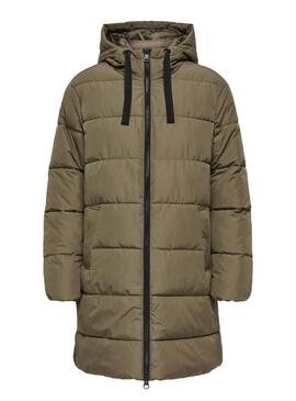 Giacca imbottita Only Clair verde per donna.