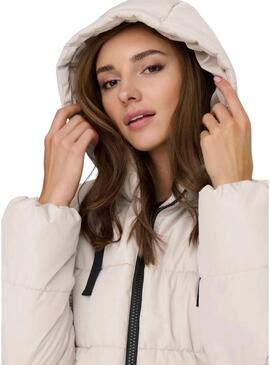 Giacca imbottita Only Clair bianca per donna