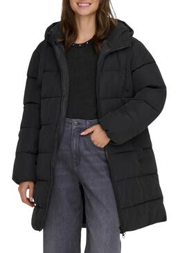 Cappotto imbottito Only Clair nero per donna