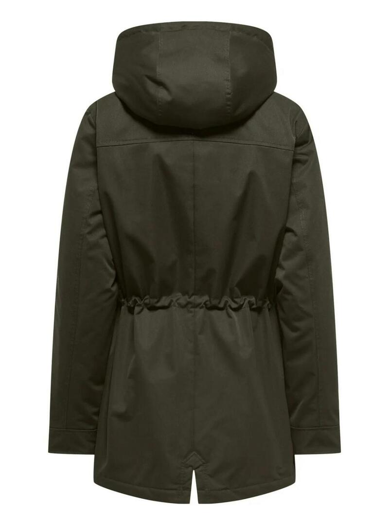 Parka Only Hannover verde per donna