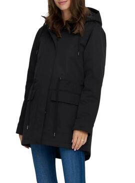 Parka Only Hannover nera per donna.
