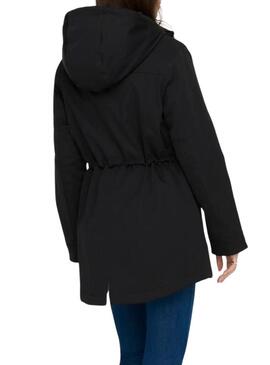 Parka Only Hannover nera per donna.